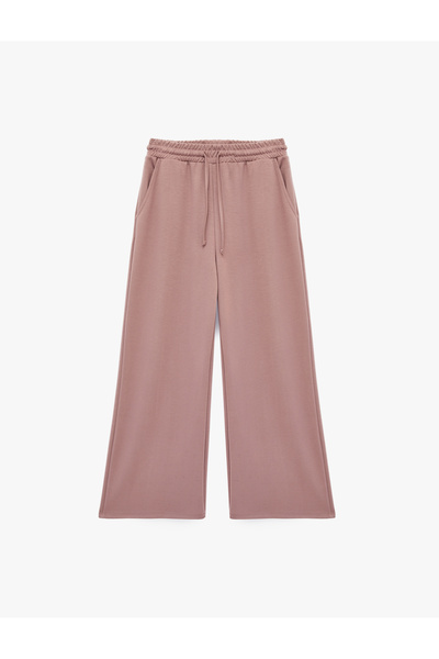 Koton Αθλητικό παντελόνι με ψηλή μέση, λεπτομέρεια στην τσέπη, με κορδόνια, ά...