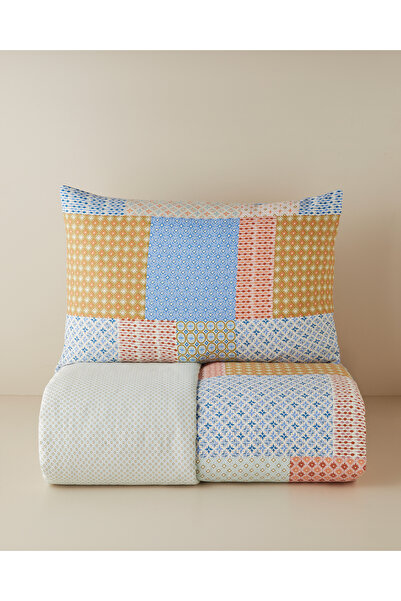 English Home Patchform Kolay Ütülenir Çift Kişilik Nevresim Seti 200x220 cm M...