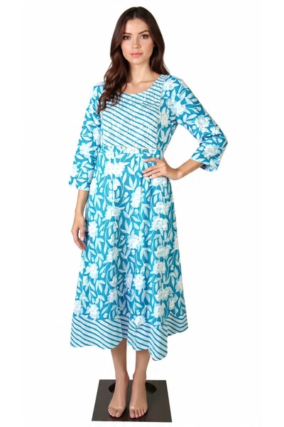 Generic Women's Floral Anarkali Top