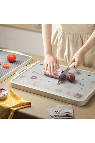Arabest Cutting Board for Kitchen, Stainless Steel Double Sided Cutting Board...
