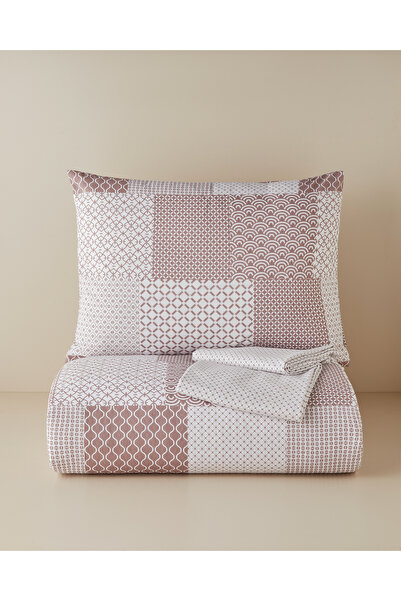 English Home Chain Patch Kolay Ütülenir Tek Kişilik Nevresim Takımı 160x220 c...