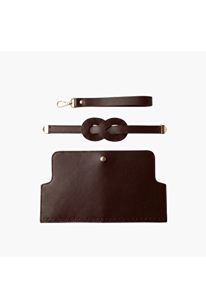 Hazen Home Infinity Model Leather Bag Set - Brown