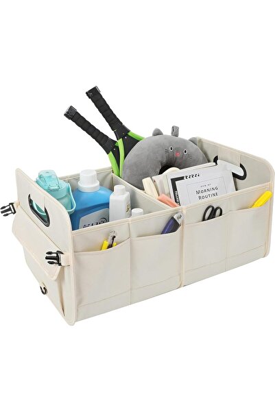 Arabest منظم صندوق السيارة، منظم تخزين السيارة قابل للطي متعدد الأقسام، مناسب...