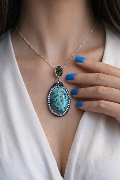 best bioenerji taş terapi Turquoise Necklace – Iran Turquoise Certified