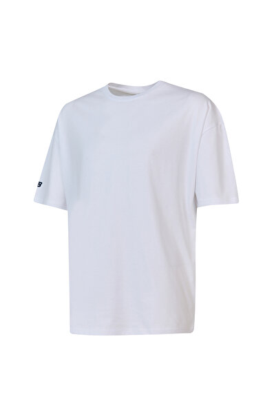 New Balance MNT1602-WT NB Lifestyle Ανδρικό T-shirt Λευκό Ποδηλατικό Κανονικό...