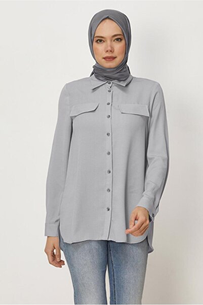 Alvina Shirt Collar Tunic 45782