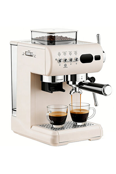 SNOOWG ماكينة إسبريسو ذكية بقوة 20 بار مع مطحنة ومضخة رغوة الحليب |   ماكينة ...