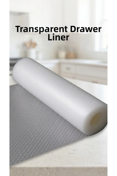 CT STONES Husa transparenta anti-alunecare pentru rafturi, din PVC, pentru se...