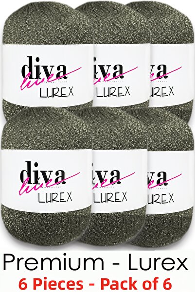 Diva İplik Lurex Premium - 17 Army Green (Pack of 6)