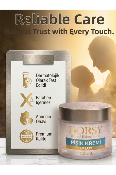 DORSY Special Formula Calendula and St. John's Wort Supplemented Powder Scented Diaper Rash Cream 100 ml