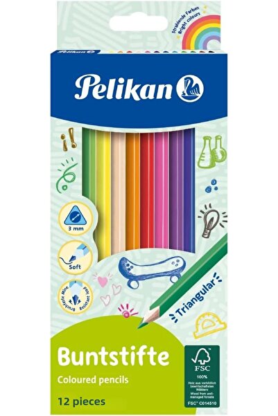 Pelikan 12 قلم طلاء جاف مثلث /700115