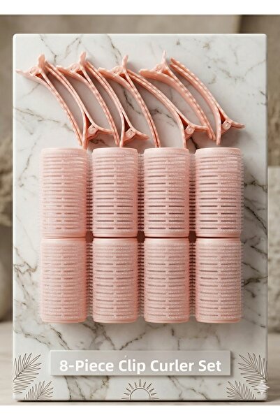 SEVRU 8 bucăți Bigudii cu velcro - Bigudii pentru păr, Bigudii cu cleme pentr...