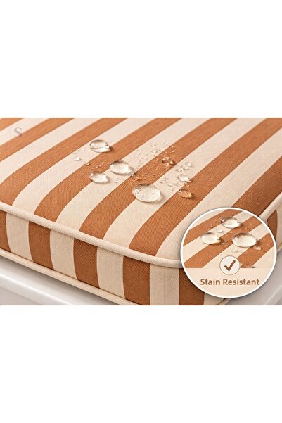 shules collection Maro cu dungi Scaune Min piele 40x40x5 cm – rezistent la pe...