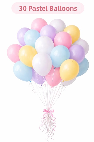 BKMC PARTY 👉   "30 Pieces Mixed Color Balloon Set" |   Premium Party, Birthd...