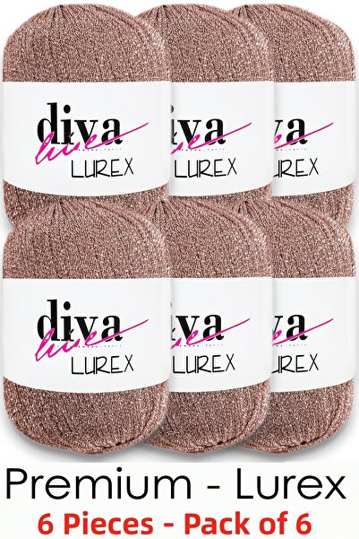 Diva İplik Lurex Premium - 29 Αφρός Μέλιου-Χρυσό (Συσκευασία των 6)