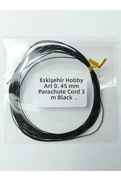 Eskişehir hobi sanat 0,45 χιλ. 3 μέτρα Μαύρο χρώμα Σχοινί αλεξίπτωτου Μακραμέ...