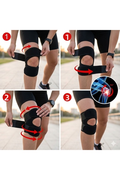 OBLİVİON Double Pack of Orthopedic Sports Knee Pads with Patella Support - for Fitness and Running