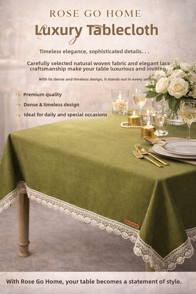Rose go home Stylish Davet Tablecloth