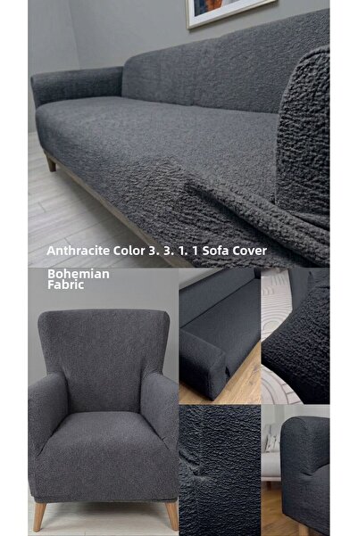 SENNORA Jacquard Bohemian Fabric 3.3.1.1 Sofa Cover Sofa Cover Set Sofa Cover