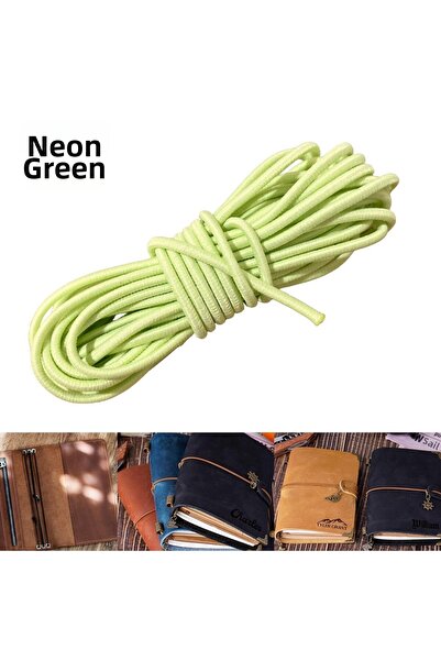 ipekbazaar خيط مطاطي دائري 3 مم، طول 2 متر، لتثبيت غلاف دفتر الملاحظات، والهو...