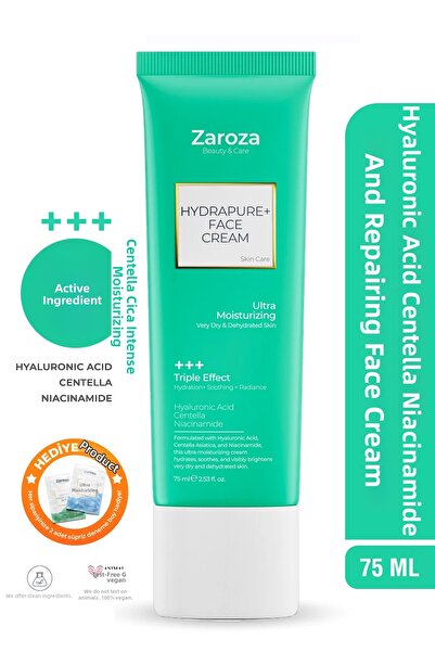 ZAROZA Intensive Moisturizing Face Cream, Hydrapure+ 3 Effects; Moisturizatio...