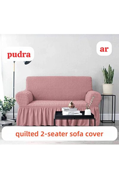 ARTUÇ Bürümcük Sofa Cover (One Piece) for 2 People, Elasticized Standard