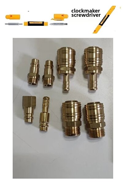 HAKTOR مقبس هواء 8 مم ومقبس هواء 1/2 ذكر لأطراف أدوات الضاغط الخاصة بالضواغط