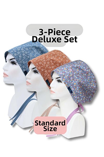 doktorbonem Standard Size 3-Piece Magnificent Pack Blue Nazlı Brown Nazlı Flo...