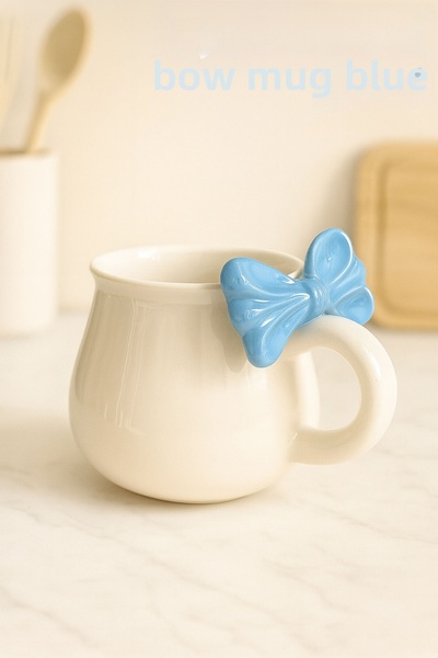 ARVALE كوب واحد مصنوع يدويًا من سلسلة فيونك بتصميم فيونك لتقديم الشاي والقهوة