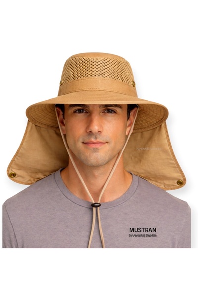 Mustran Καπέλο ηλίου Safari Sports με προστασία από τον αυχένα και διχτυωτό π...