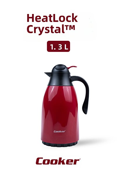 Cooker Heatlock Crystal 1.3 Liter Glass Thermos Ckr2099