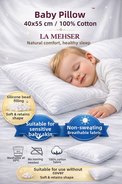 LA MEHSER قماش قطني 100%، مناسب للاستخدام بدون غطاء، صديق للبشرة
