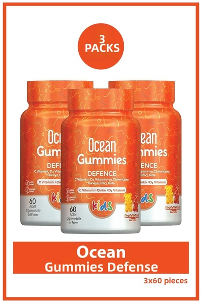 Ocean Gummies Defense 60 Pieces Chewable Form 3 Pieces