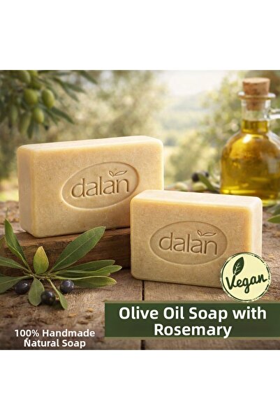 Dalan Defneli Olive Oil Soap - 100% Handmade, Natural and Vegan (2 Pieces)