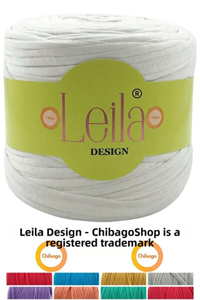 Leila Design Ekru bumbac moale İp – E elastic și Y cu textură moale Fir de tr...