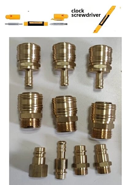 HAKTOR Compressor air nipples 1/2 male & air jack 8mm body fitting nipples fo...