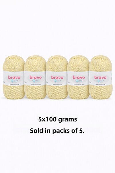 Bravo Respect 41 Yellow 100Gr 230Mt Knitting Yarn