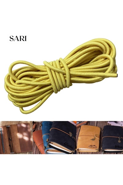 ipekbazaar خيط مطاطي دائري 3 مم، طول 2 متر، لتثبيت غلاف دفتر الملاحظات، والهو...