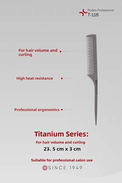 RODEO Pieptene din seria Titanium T116