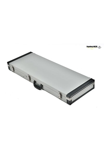 PUANDORG Gray Electric Guitar Hardcase Carrying Bag (with Key/Lock)