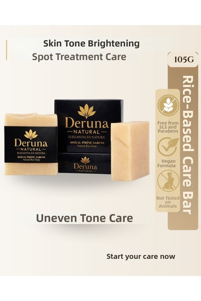 DERUNA NATURAL Rice Oil Soap |   Brightening Tone Equalizer Anti-Blemish +4 O...