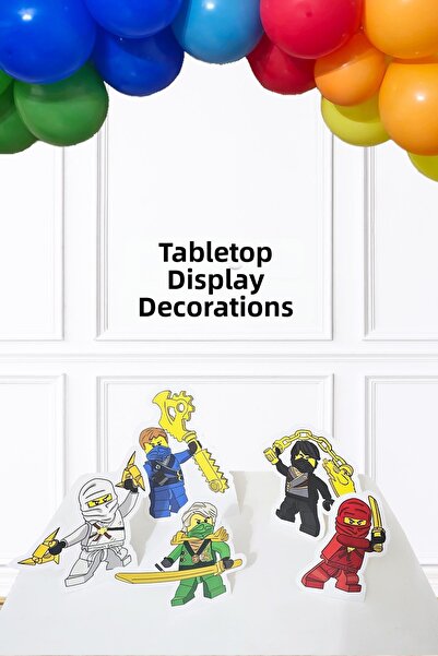 PEKSHOP Ninjalar Footed Board Set Birthday Tabletop Boards