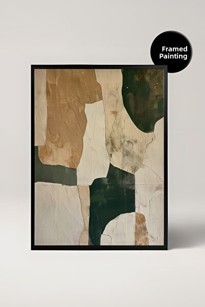 House Gorgeous Framed Abstract Decorative Painting, Living Room Wall Decor, T...