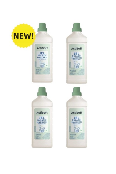 actisoft منظف غسالة الأطباق بخلاصة الأعشاب، خالٍ من الكلور والفوسفات، 1000 مل...