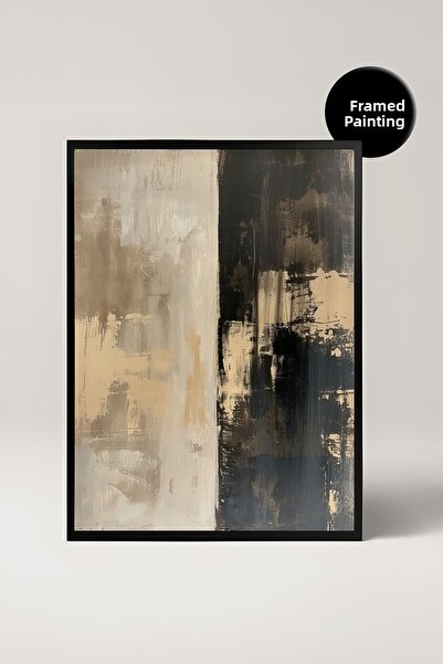 House Gorgeous Framed Abstract Decorative Painting, Living Room Wall Decor, T...