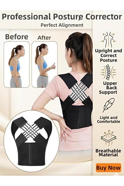 Ankaflex Women's Men's Medical Column Sports Corset Posture Corrector