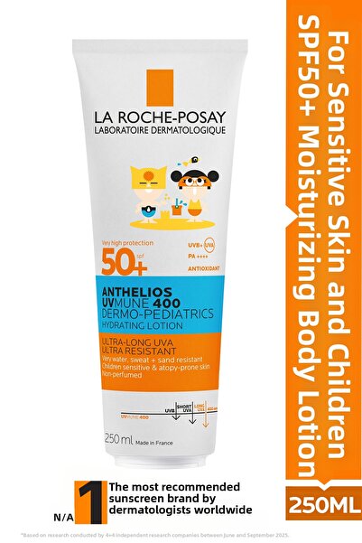 La Roche Posay أنثيليوس ديرمو بيدياتريكس Uvumne 400 SPF50+ حليب الجسم الواقي ...
