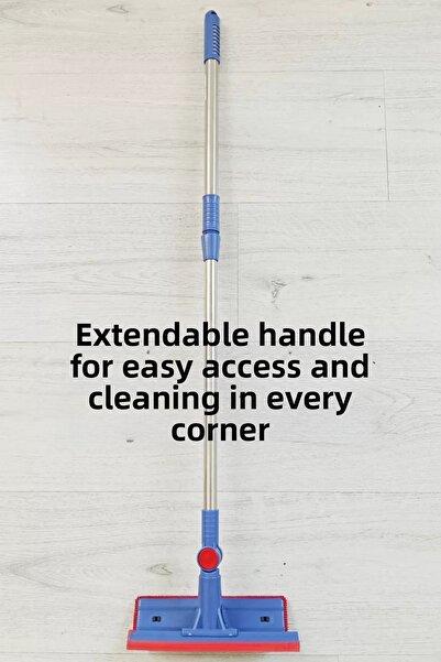 NOVAHAVEN فرشاة تنظيف الزجاج متعددة الأغراض - ممسحة ذات رأس سيليكون - رأس دوا...