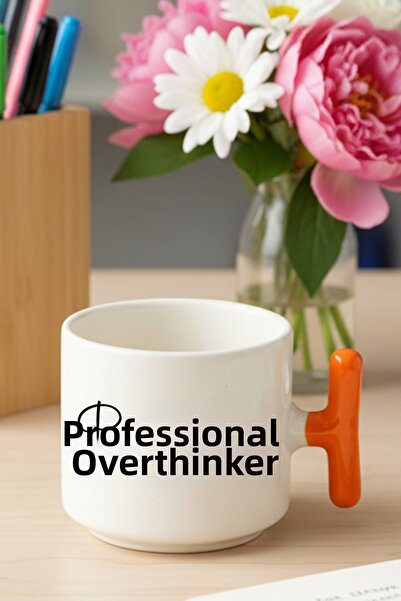giftkonsept "Professional Overthinker" Sarcastic Title Printed Gift Colorful ...