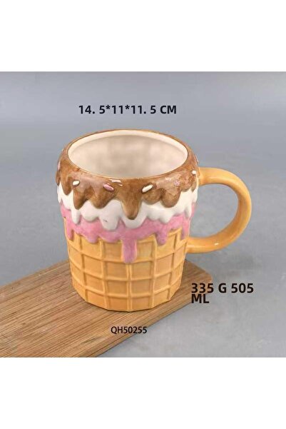 Epilons كوب سيراميك على شكل آيس كريم ZENVIA-TG4356